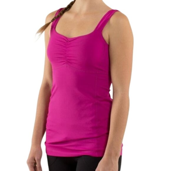 Lululemon Aria Tank II in "Raspberry"- Sz. 6 - Picture 1 of 12